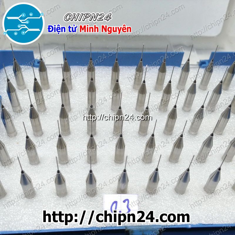 [1 CÂY] Mũi khoan mạch in CNC HỢP KIM 0.3mm