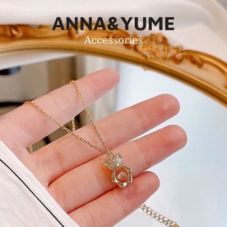 Dây chuyền hình gấu the bear, vòng cổ nữ hình gấu phong cách Hàn quốc DC06