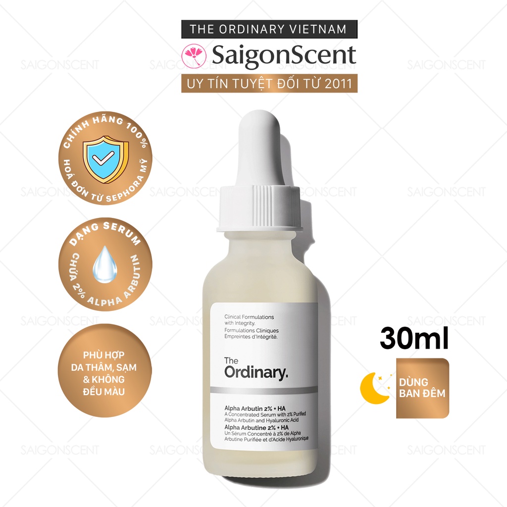 Tinh Chất Sáng Da The Ordinary Alpha Arbutin 2% + HA