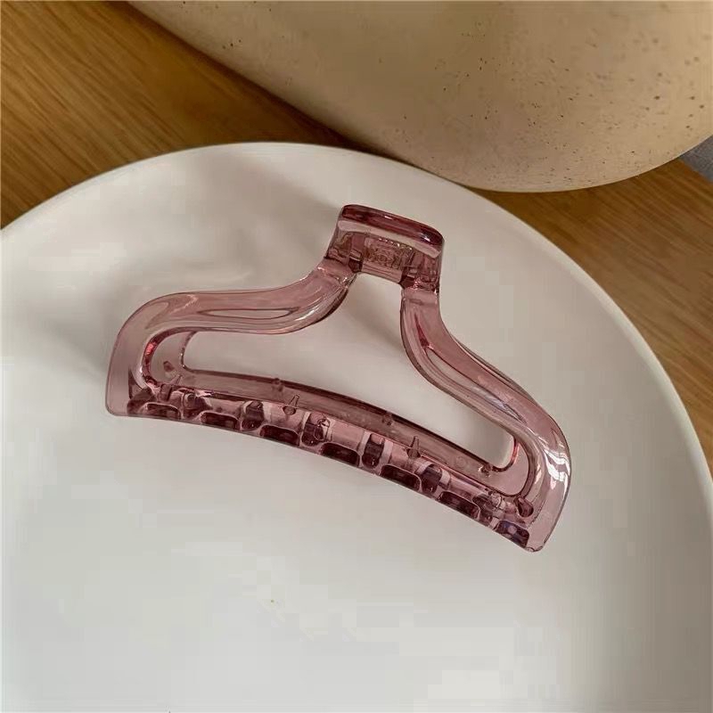 Kẹp tóc lò xo thiết kế trong suốt cổ điển có thể dùng khi đi tắm