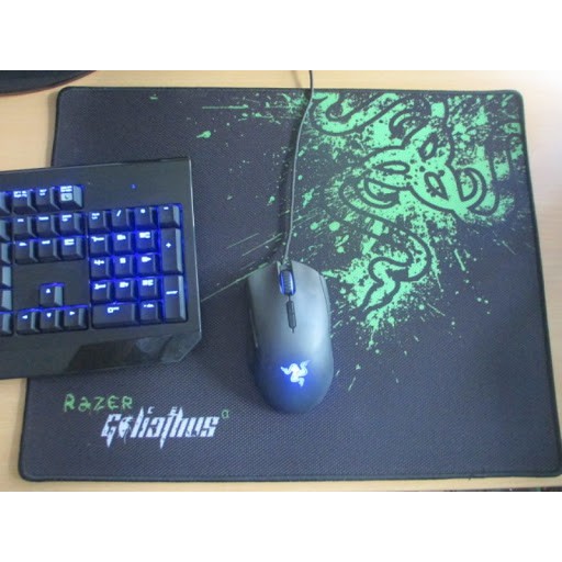 Miếng lót chuột Mouse pad khâu bo viền loại nhỏ (22*24*0.2cm)