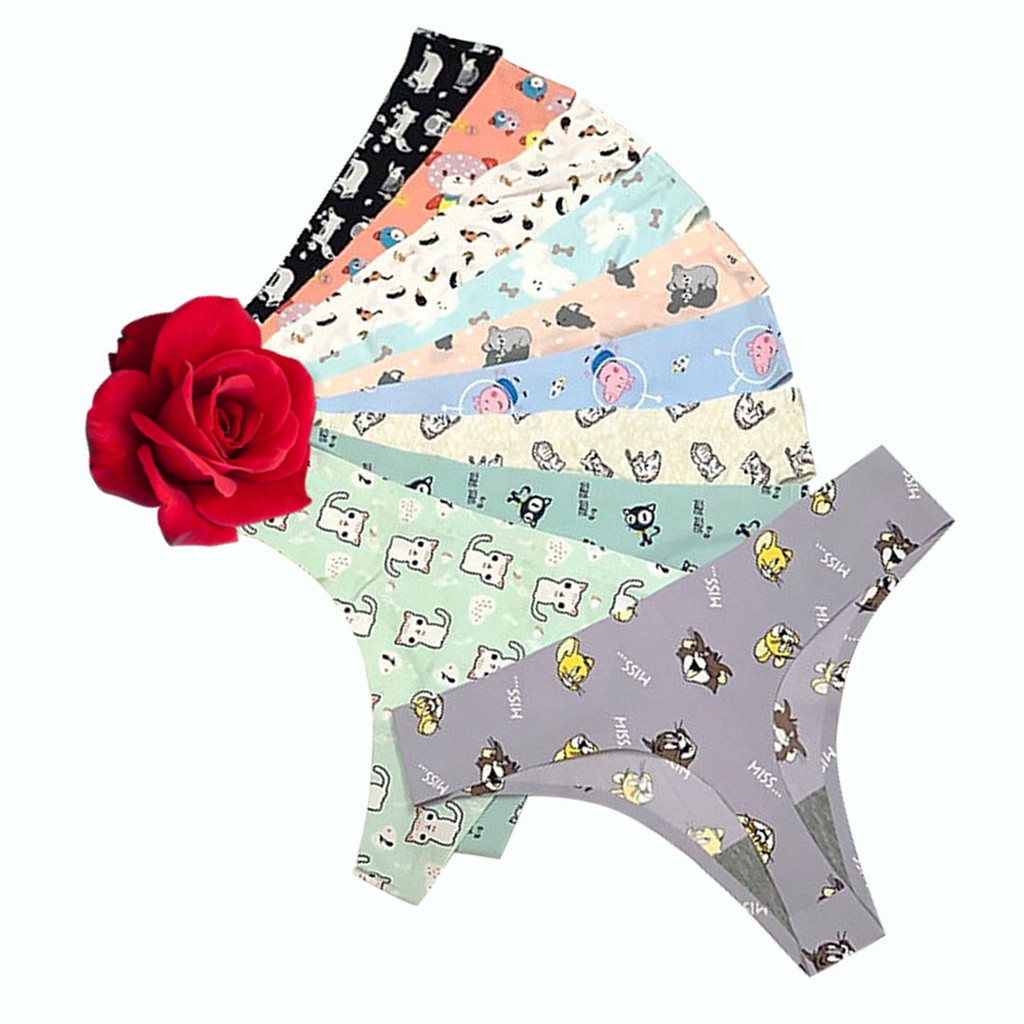 Quần lọt khe không đường may chất su họa tiết dễ thương QL166-Ha Song Shop | BigBuy360 - bigbuy360.vn