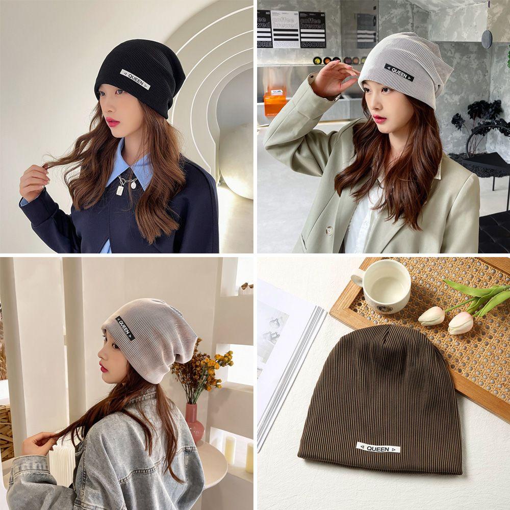 Mũ Beanie Màu Trơn Dễ Thương Thời Trang Mùa Thu Cho Bạn Gái