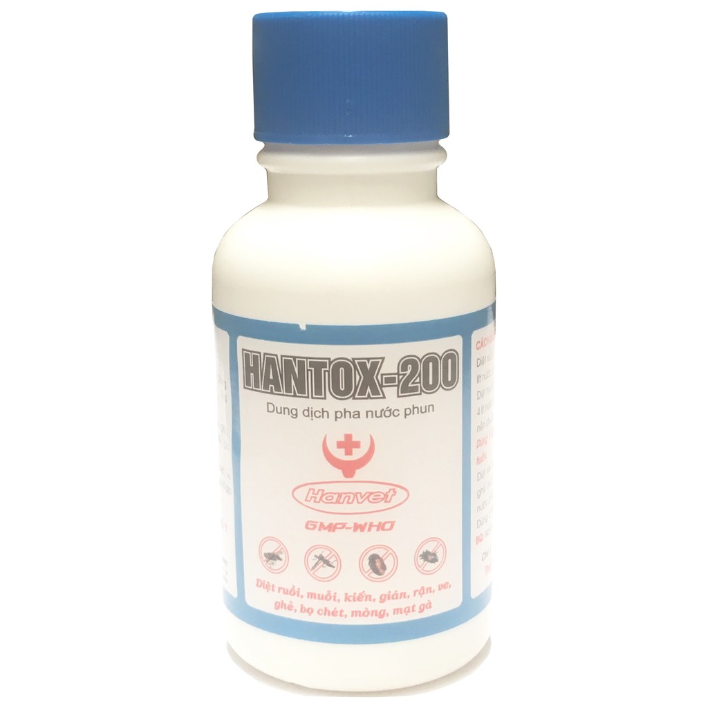 Combo 2 chai Diệt Muỗi Ruồi Nhặng Kiến Gián HANTOX-200 ( chai 100ml )