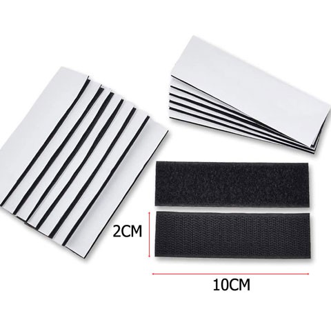 Băng Keo Dán Nylon Hai Mặt Màu Trắng Đen Đa Năng Tiện Dụng