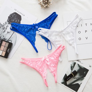 Quần lót xẻ đáy lọt khe nữ sexy chip ren không đũng gợi cảm 2184