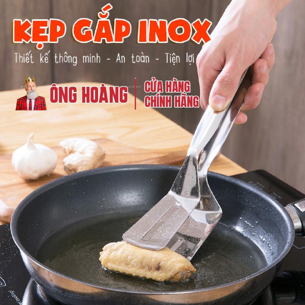 [ HÀNG ĐẸP LOẠI 1] Kẹp gắp inox 304, xẻng gắp nóng thức ăn tiện dụng cho căn bếp-nhà cửa đời sống