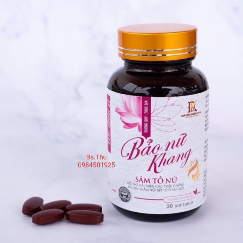 Sâm Tố Nữ Collagen Bảo Nữ Khang làm đẹp da, cân bằng nội tiết tố nữ