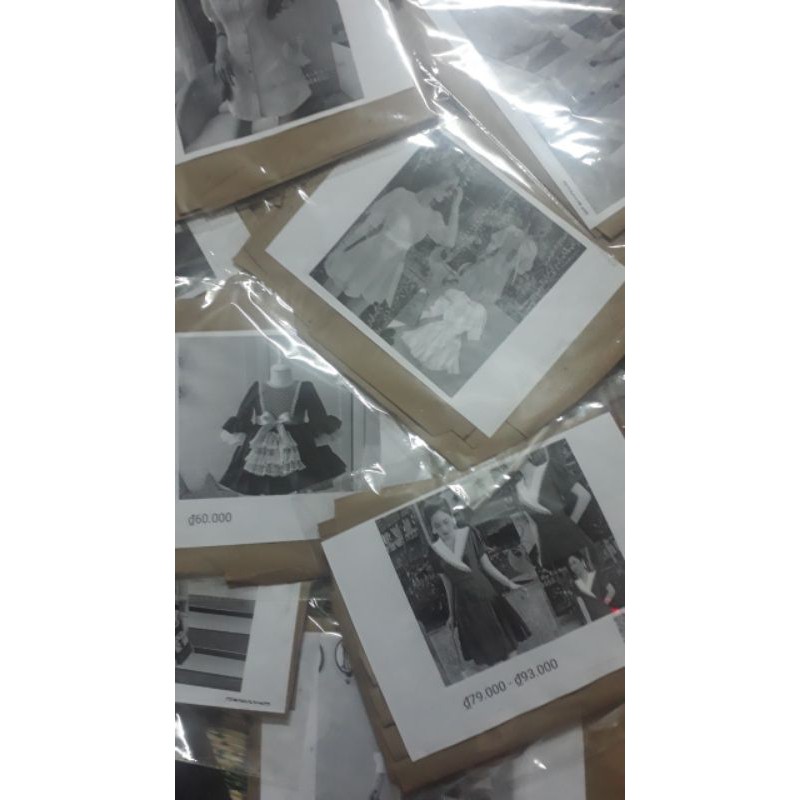 Rập giấy cắt may sét yếm cho bé gái