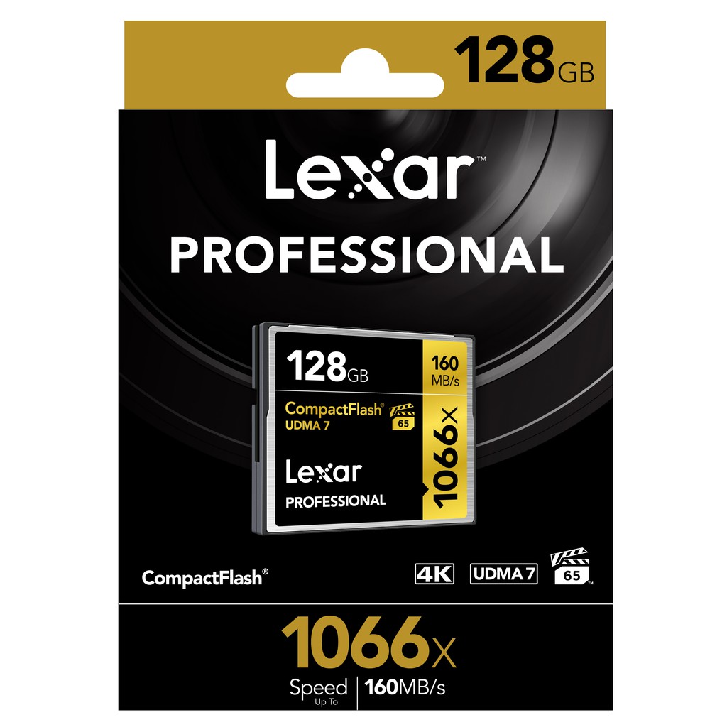 Thẻ nhớ Lexar CF 128GB Professional 1066x 160Mb/s - Hàng Chính Hãng