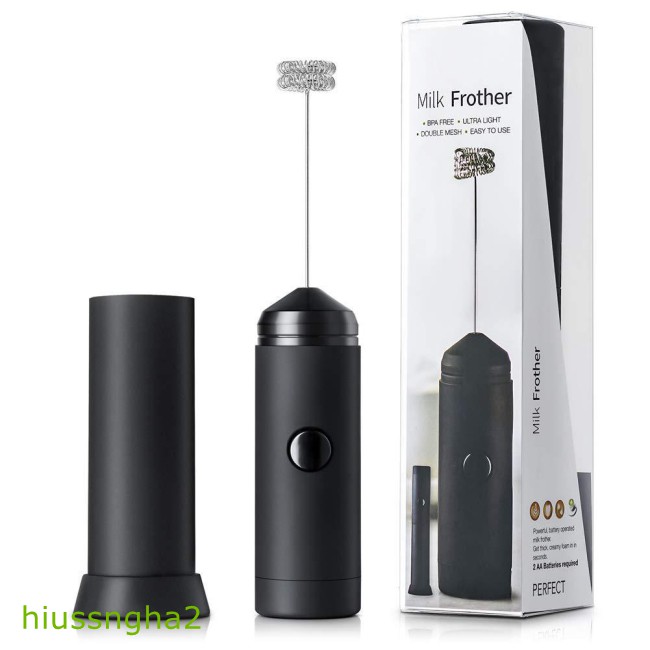 Available Powerful Double Spring Whisk Electric Milk Frother Kitchen Mixer Hand Milk Foamer for Coffee Latte Cappuccino