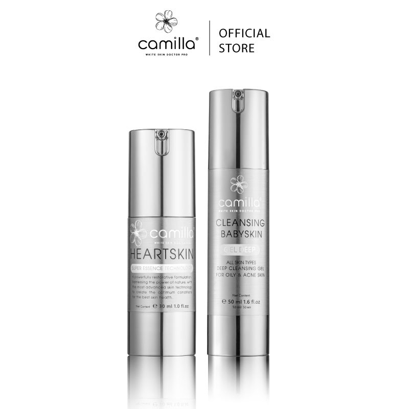 Combo nước làm căng bóng mịn làm bền lớp trang điểm make up chuyên nghiệp mỹ phẩm CAMILLA