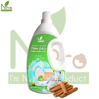 Nước lau sàn thiên nhiên Npro (2 lit) tinh dầu quế, sả chanh hương thơm tự nhiên giúp đuổi muỗi, an toàn cho sức khỏe