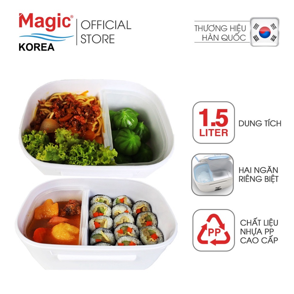 Hộp cơm điện hâm nóng Magic Korea A03 (Cam)