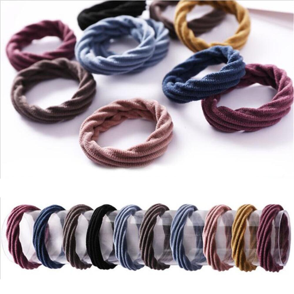 Set 20 Dây Buộc Tóc Co Giãn Nhiều Màu Sắc