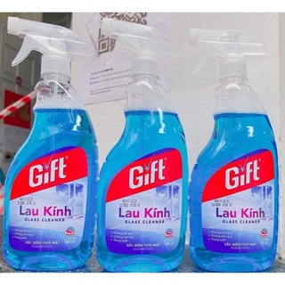 Nước Lau Kính Gift, Giúp Rửa Kính Sáng Bóng - 580ml