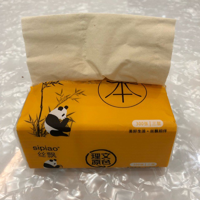 Thùng Giấy ăn gấu trúc sipiao 30 gói