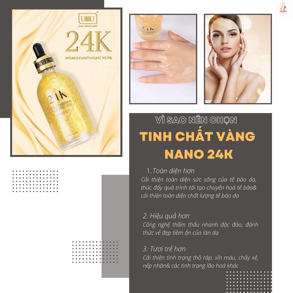 Tinh chất vàng 24K UAU Essence dưỡng ẩm, nâng cơ&amp; làm trắng da 100ml