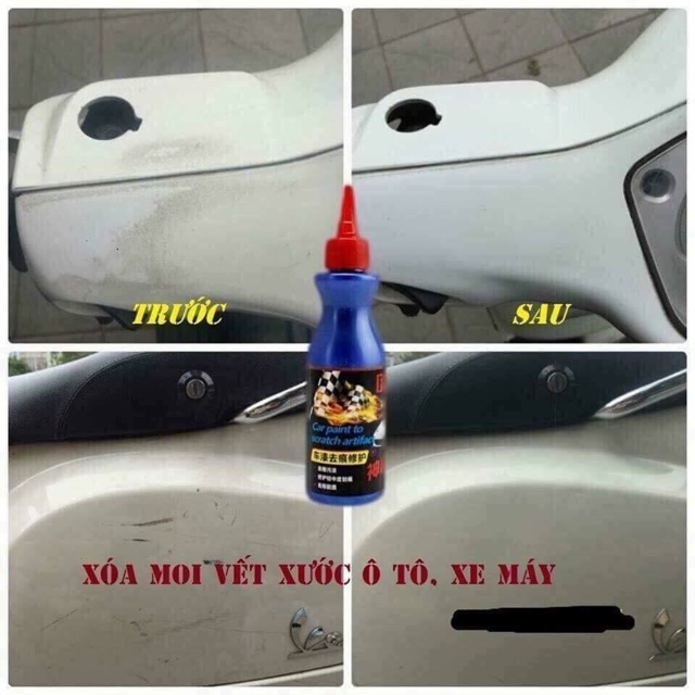 Kem xóa vết xước sơn xe máy, ô tô