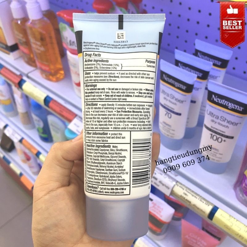 Kem chống nắng Neutrogena Ultra Sheer Sunscreen SPF 55