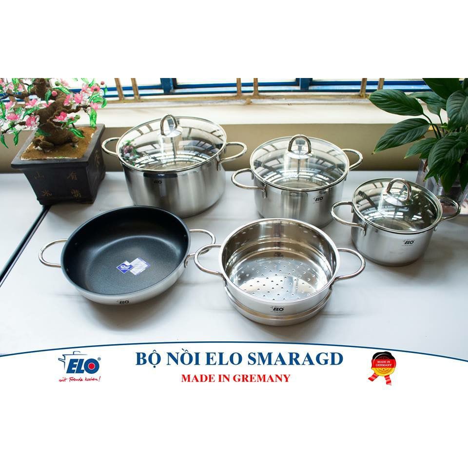 BỘ NỒI ELO SMARAGD 5 CHIẾC NHẬP KHẨU ĐỨC