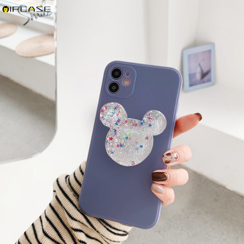 Ốp điện thoại TPU silicon mềm hình chuột Mickey Minnie cho iphone 12 Mini 12 11 Pro Max XS Max XR