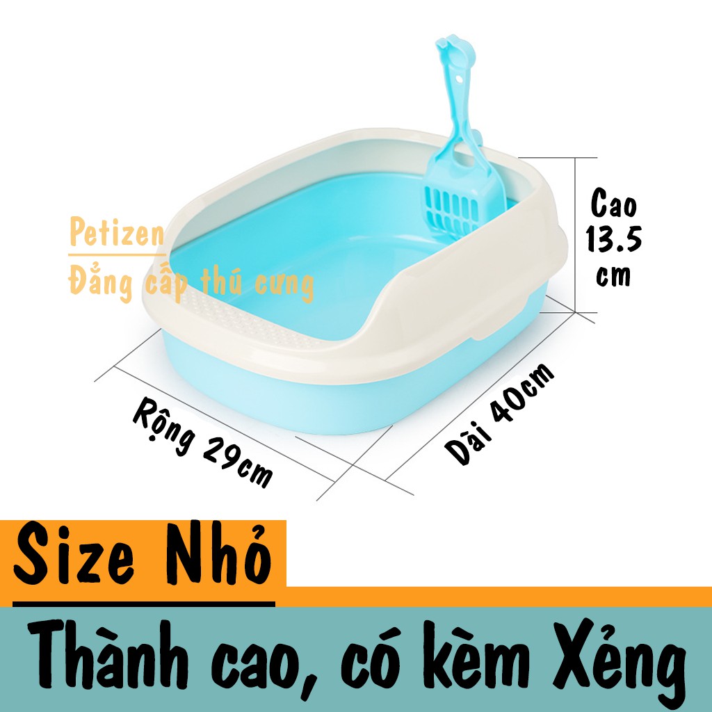 Chậu vệ sinh mèo Oval cỡ nhỏ tiết kiệm cát