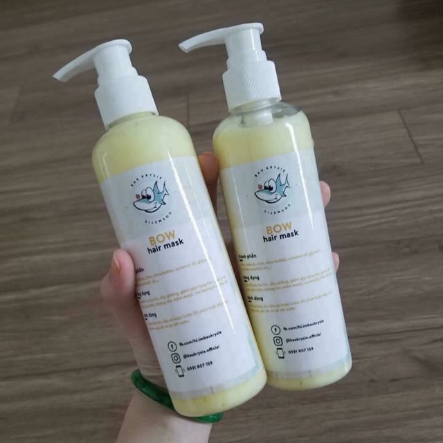 BOW HAIRMASK - Ủ bow thảo mộc