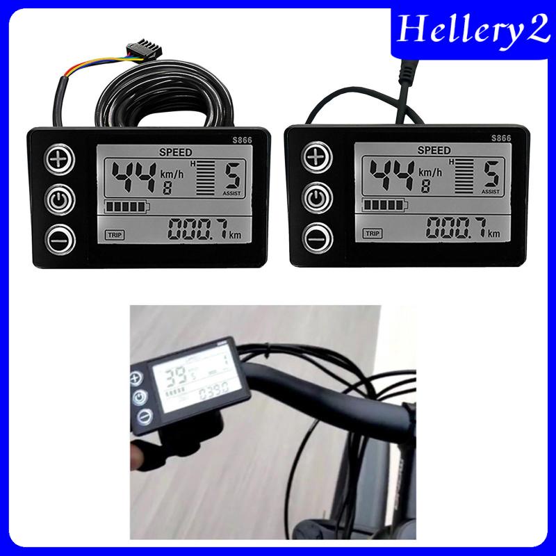 Màn Hình LCD S866 ABS Chuyên Dụng Cho Xe Đạp Điện / Scooter Điện Hellery2