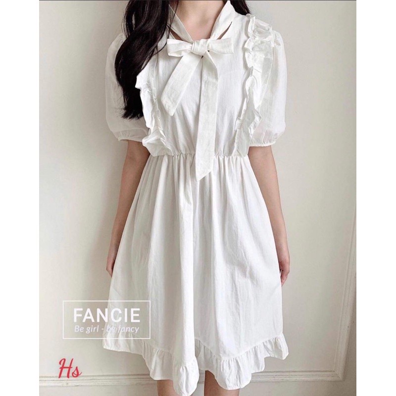 [Mã FAXANH1505 giảm 10K đơn 50K] Váy bèo vai buộc nơ HS67 | BigBuy360 - bigbuy360.vn