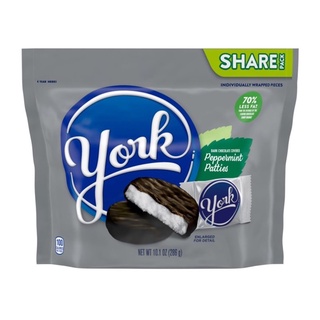 Kẹo sô cô la đắng bạc hà hershey york share size 286g