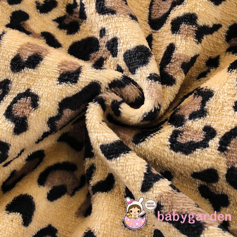 Áo Khoác Tay Dài Có Nút Họa Tiết Da Báo Thời Trang Cho Bé 1-5 Tuổi