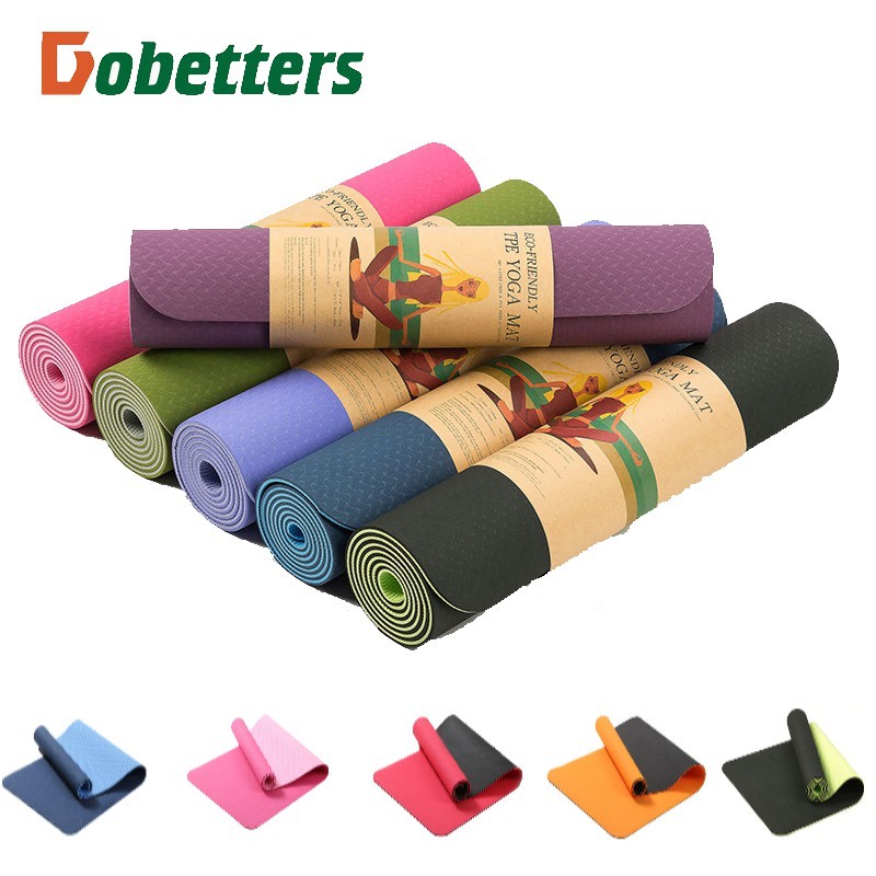 Thảm Tập Yoga chất liệu TPE cao cấp dày 6mm - Thảm yoga chống trượt chính hãng DOBETTERS