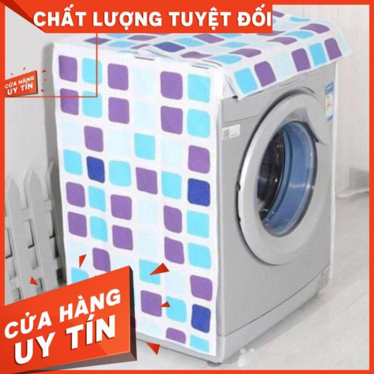 Áo Trùm Máy Giặt Cửa Ngang thiết kế 2 lớp Cao Cấp Loại Dày cho máy từ 8 đến 14kg