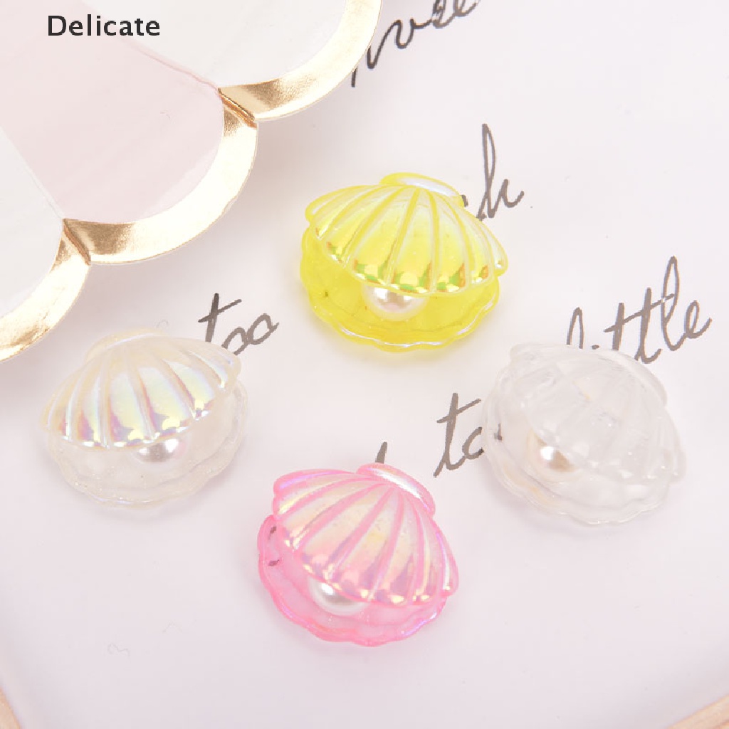 Set 5 vỏ sò đính ngọc trai giả dễ thương dùng trang trí