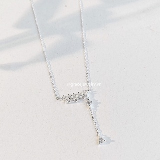 [Bạc] Dây chuyền bạc Grace - Crystal Foliage