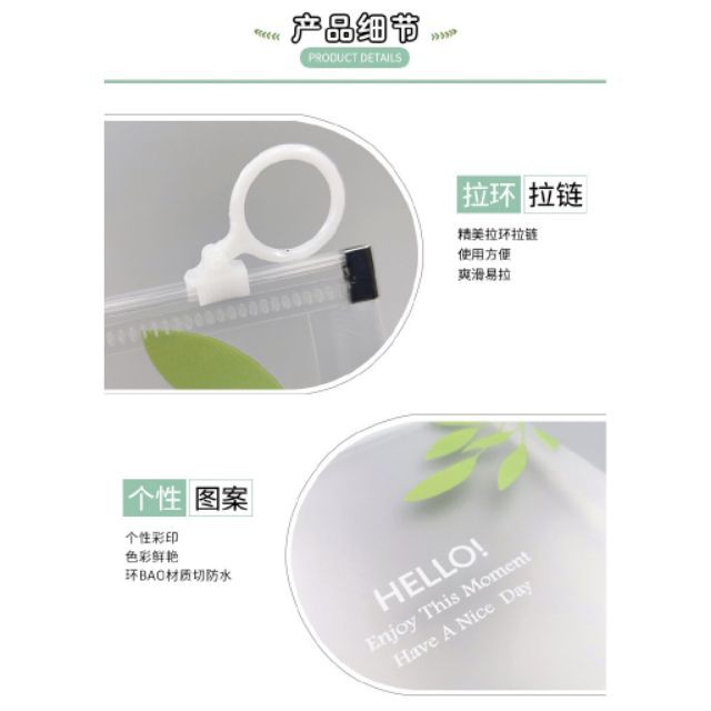 Túi Đựng Giấy Kiểm Tra Khoá Zip A4/ A5