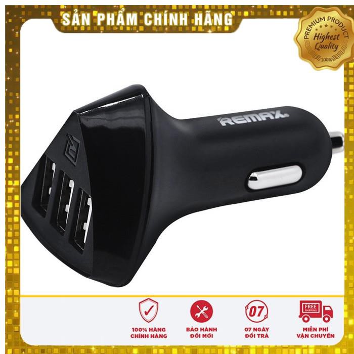 Cốc sạc ô tô 3 cổng USB Alien Series 3 Remax RCC-304 - Chính Hãng 💖 HÀNG CHÍNH HÃNG 💖