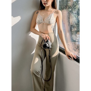 Áo lót bralette ren hồng phối xanh