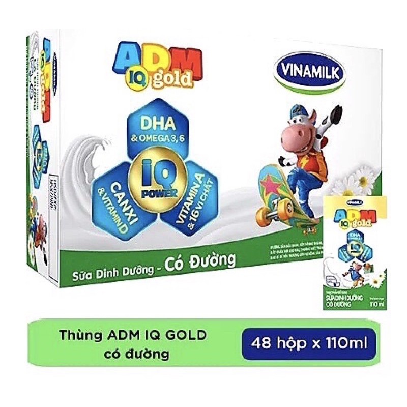 Thùng ADM vinamilk 110ml( mẫu mới)