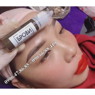 Mực xăm Brovi chân mày của Nga 15ml - Siêu nét, siêu đẹp phun xăm điêu khắc
