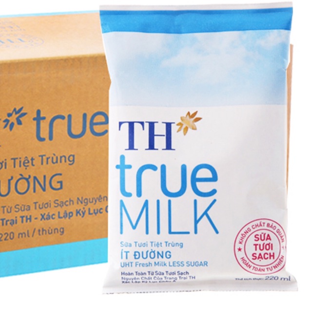 Sữa TH True Milk túi 220ml