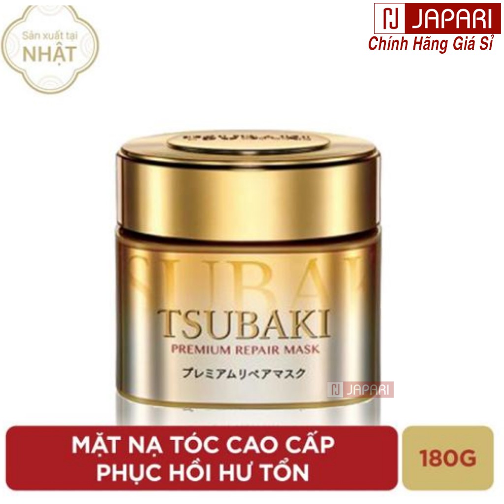 [ HÀNG NHẬT BẢN ] Mặt Nạ Tóc Tsubaki Phục Hồi Hư Tổn Tóc Tsubaki Premium Repair Mask 180g - Mỹ Phẩm Japari