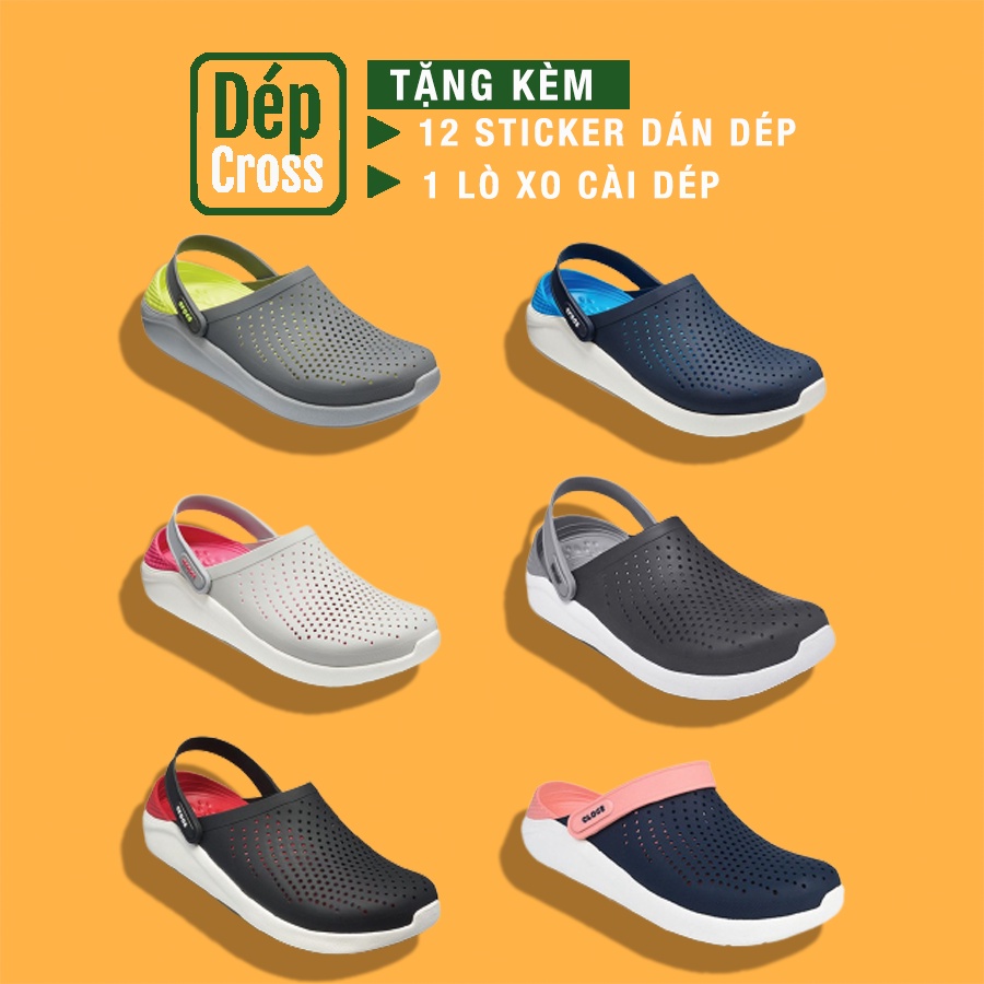 Dép CrossSỤC LÍT bít đầu crocss nam nữ nhiều màu size 35 36 37 38 39 41 42 43 44