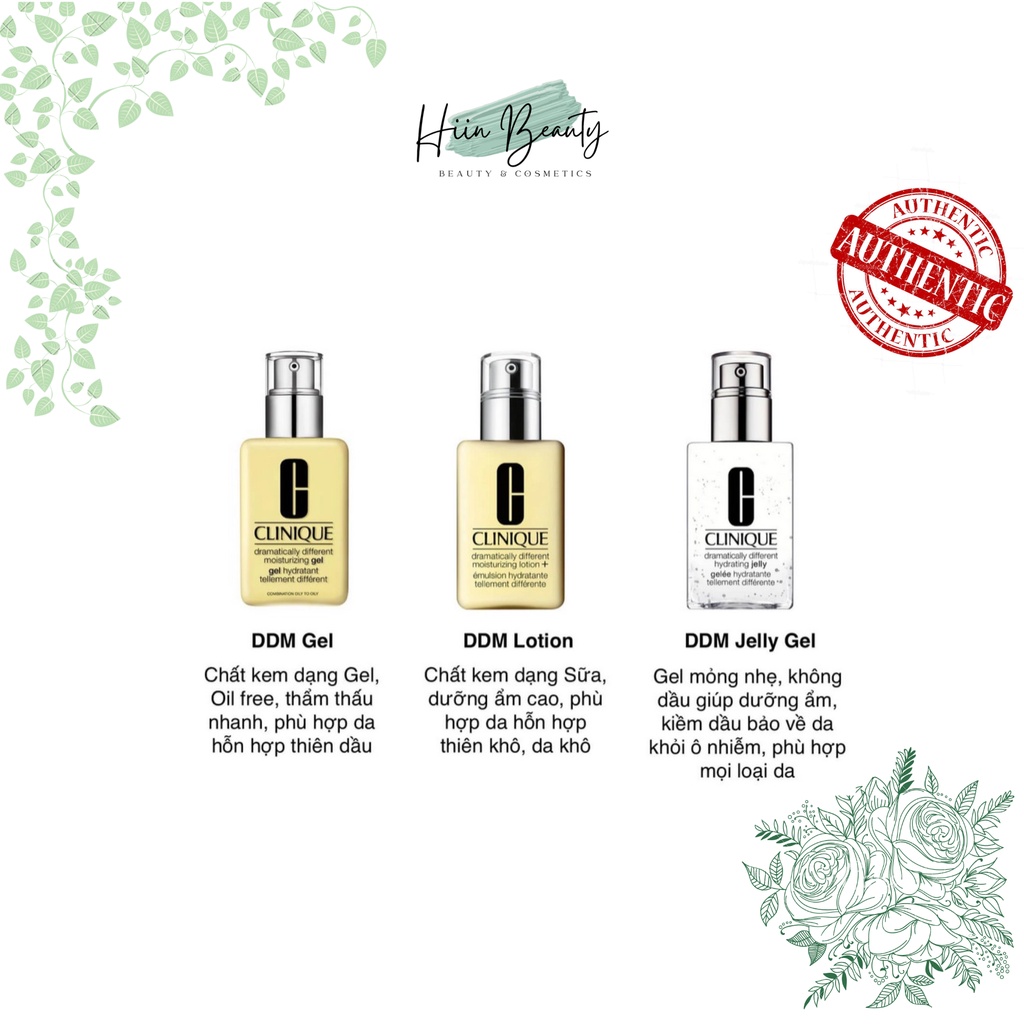 Kem dưỡng ẩm Clinique dramatically different moisturizing gel/hydrating jelly