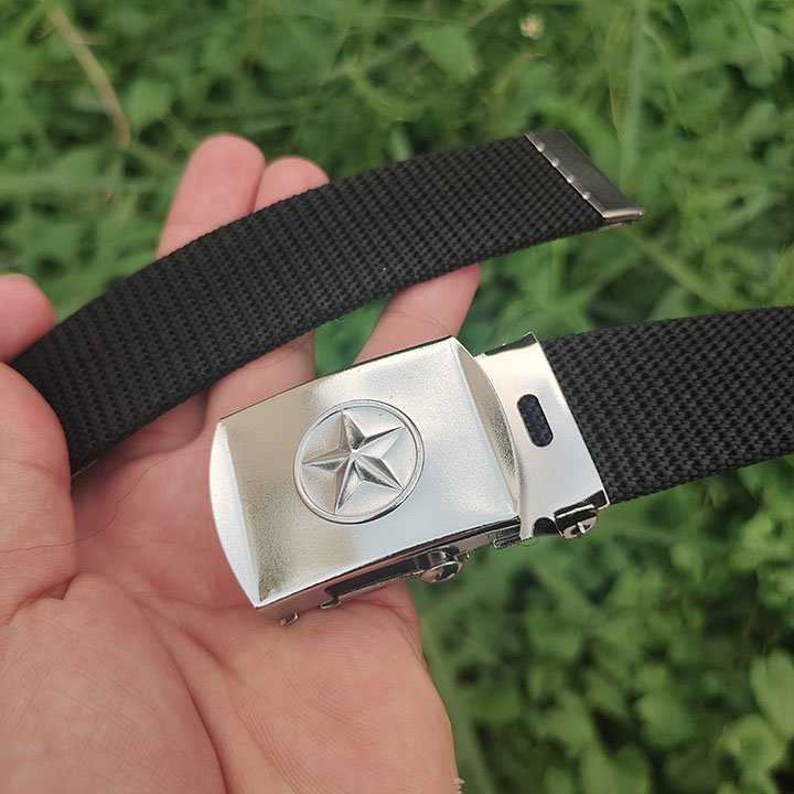 Thắt Lưng Nam/Dây Nịt Nam Vải Dù Khóa Con Lăn Chống Gỉ  Bảo Hành 1 Năm Cam Kết Hàng Y Hình Giảm Giá Cự