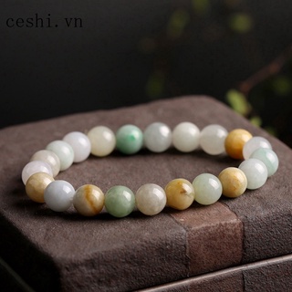 Natural three-color jade bracelet