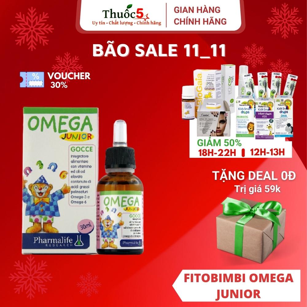 [GIÁ GỐC] Fitobimbi Omega Junior bổ sung DHA và omega cho bé - Lọ 30ml