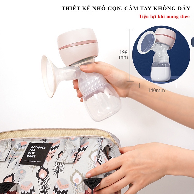 Máy hút sữa, vắt sữa điện đơn cầm tay không dây với 9 chế độ hút không đau - ảnh sản phẩm 4