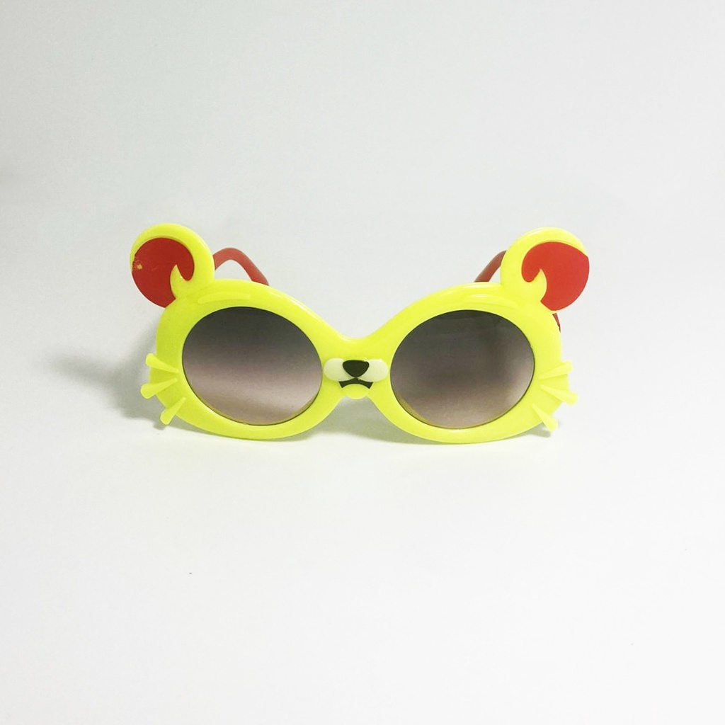 Kính mát trẻ em Jun Secret gọng nhựa, kiểu kính hình chuột đáng yêu dành cho bé trai, bé gái từ 1 đến 5 tuổi JS20A60